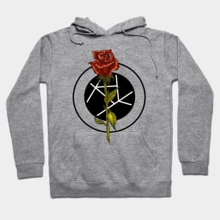 Geometric Rose Hoodie